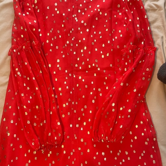 NWT red swing dress with sparkle details - Picture 3 of 3